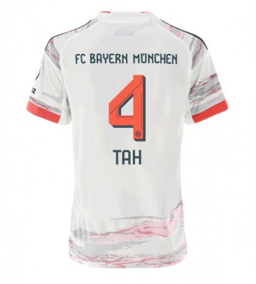 Lacne Ženy Futbalové dres Bayern Munich Jonathan Tah #4 2025-26 Krátky Rukáv - Preč